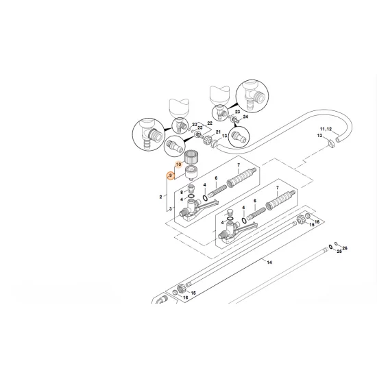 STIHL  Manometr 4247 510 4000